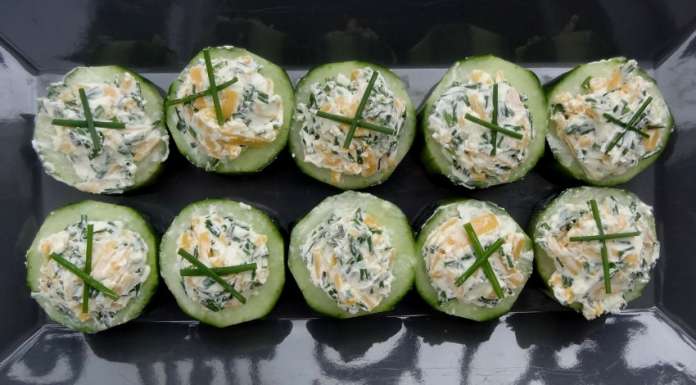 Canapés de concombre