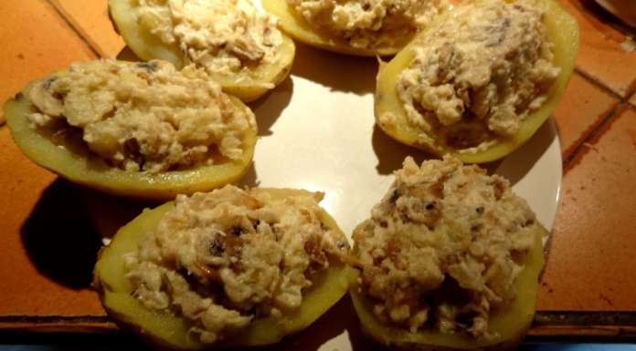 Pommes de terres farcies aux champignons 9