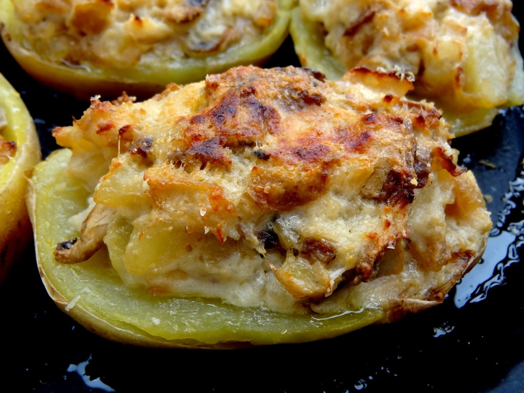 Pommes De Terres Farcies Aux Champignons