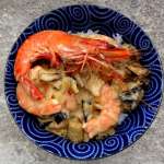 Vambatu ha issan (Sri Lanka) – Curry de crevettes aux aubergines 0
