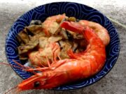 Vambatu ha issan (Sri Lanka) – Curry de crevettes aux aubergines