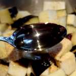 Vambatu ha issan (Sri Lanka) – Curry de crevettes aux aubergines 3