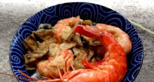 Vambatu ha issan (Sri Lanka) – Curry de crevettes aux aubergines