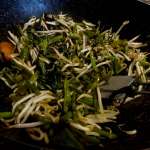 Wok de liserons d&rsquo;eau et soja 9