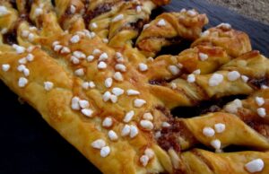Feuilleté figue et macadamia
