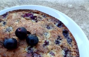 Fondant aux amandes et aux myrtilles