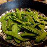 Salade de pois gourmands, chataigne et feta 2