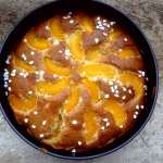 Gâteau au marcarpone pêches et amandes 0