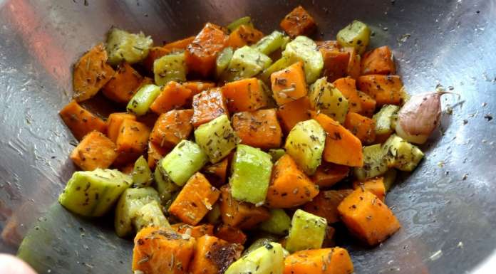 Salade de patate douce et courgettes 6