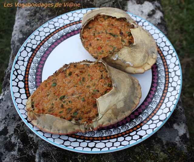 Crabes farcis du Gabon