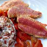 Rougets aux poivrons et au miel