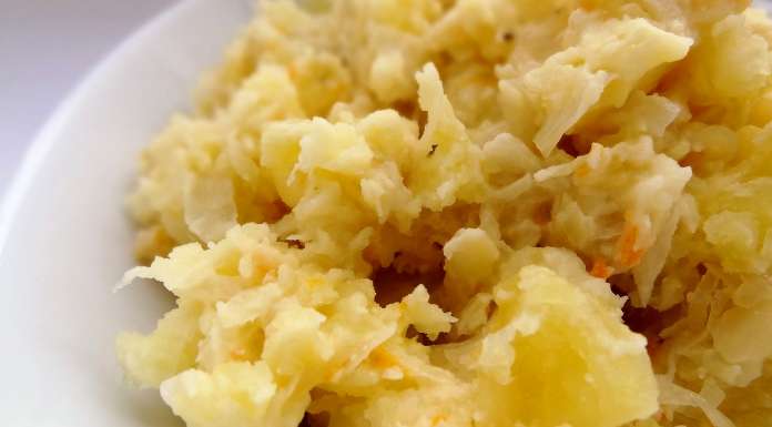 Purée de pommes de terre au chou