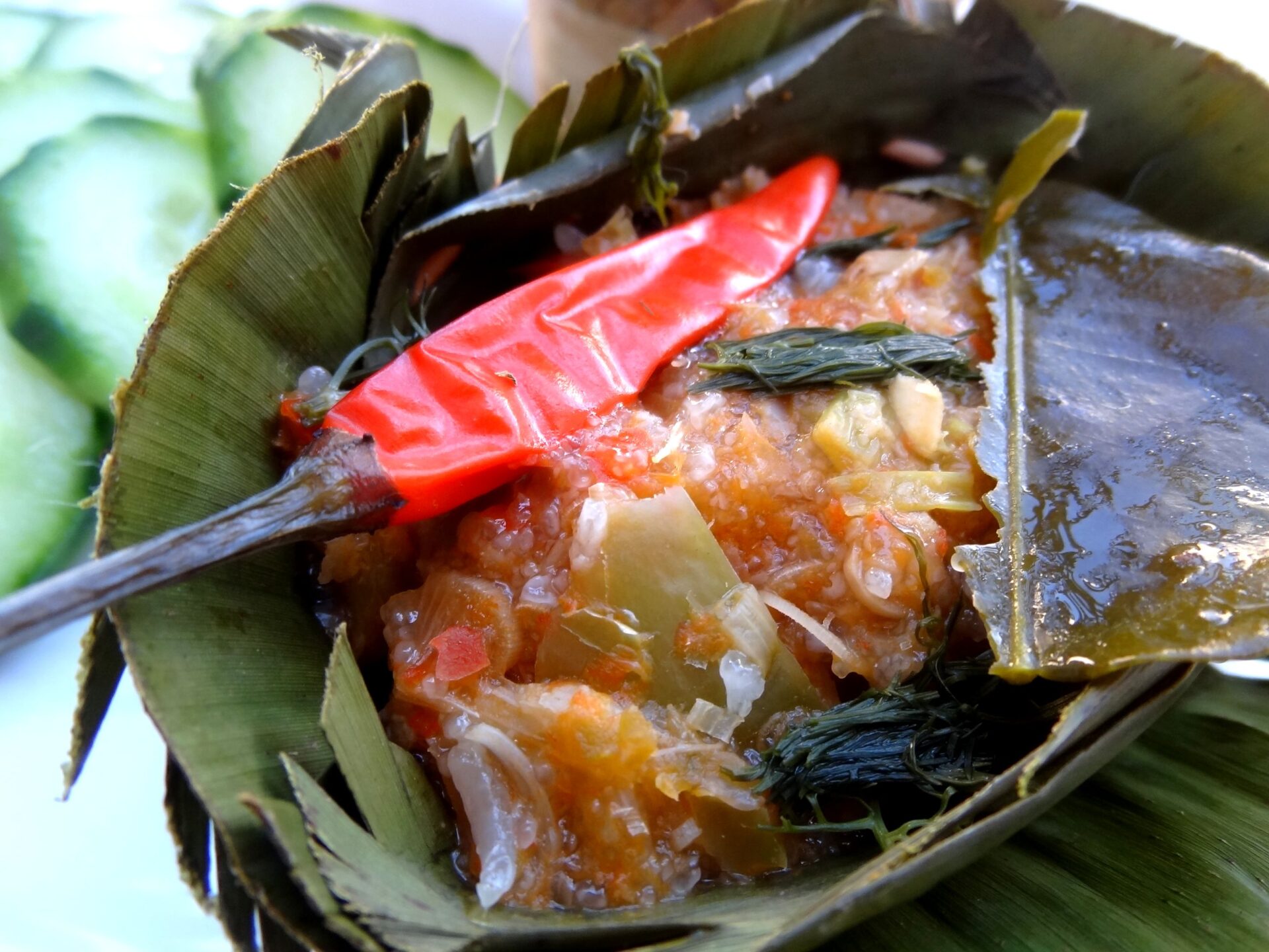 recettes laotiennes Moc pa poisson à la vapeur