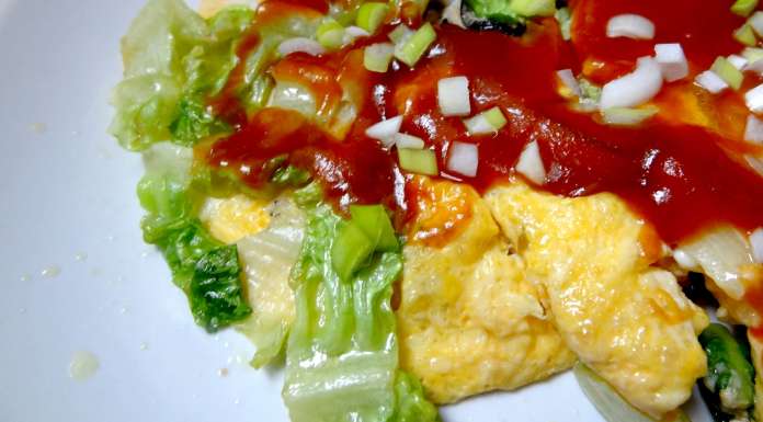 Omelette aux huîtres