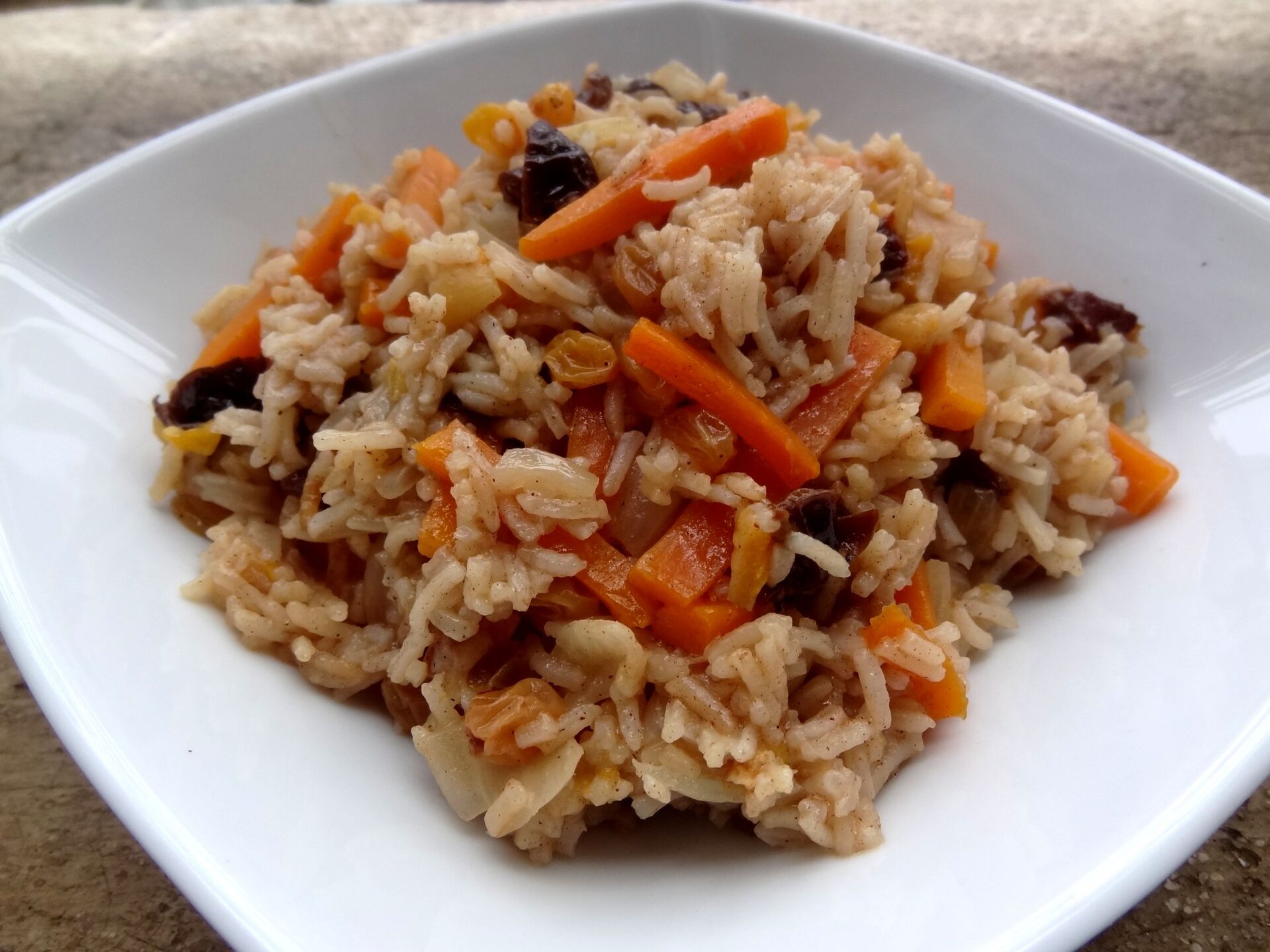 recettes kirghizes pilaf de fruits secs