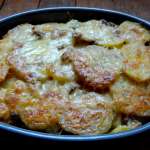 Gratin de patate douce et pommes de terre aux champignons des bois 0