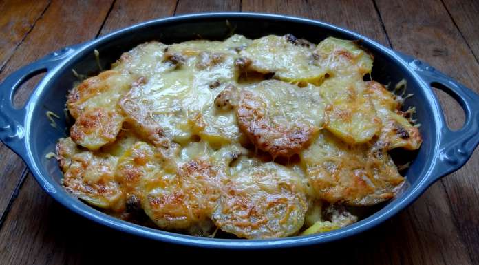 patate douce et pommes de terre aux champignons des bois