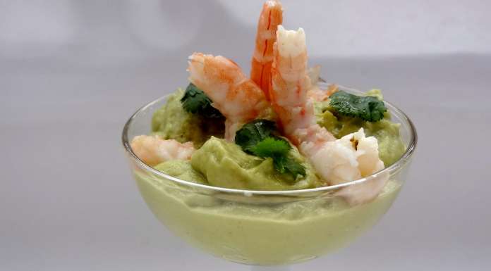 crème d'avocats au pamplemousse