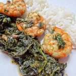 sauce-epinards-crevettes-et-poisson-fume