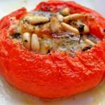 Tomates gratinées au chèvre