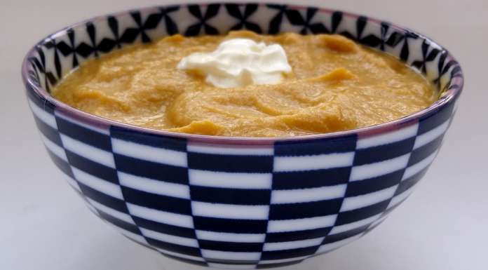 Velouté de patate douce aux arachides