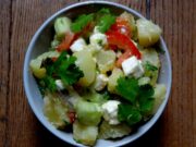Salade de pommes de terre et concombre (Bolivie)