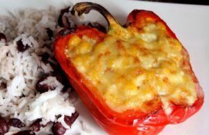 Poivrons farcis au maïs (Uruguay)