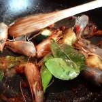 Crevettes aux feuilles de citronnier 2