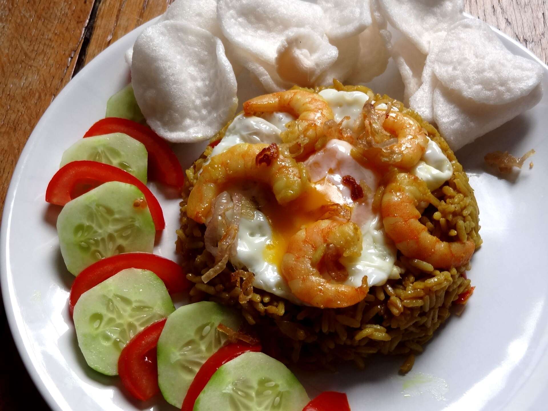 recettes singaouriennes riz frit aux crevettes