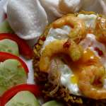 Riz frit aux crevettes