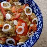 Salade aubergines et tomates