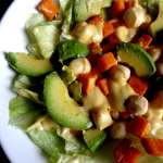 Salade de patates douces rôties