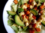 Salade de patates douces rôties, mayo fruit de la passion vanille (Îles Marshall)