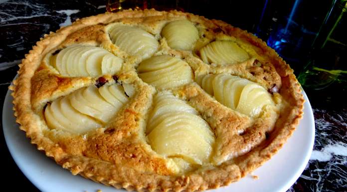 Tarte amandine poires chocoletti