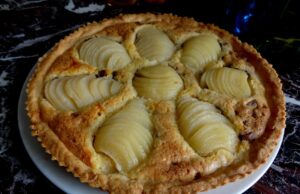 Tarte amandine poire chocoletti