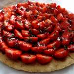 Tarte aux fraises à la menthe