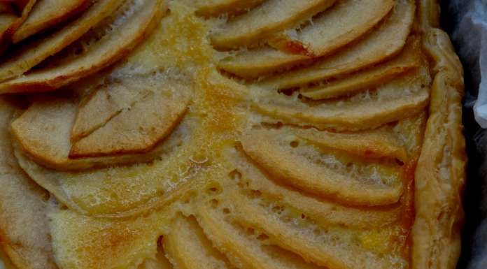 tarte aux pommes à la crème