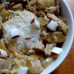 Thon et concombre au lait de coco