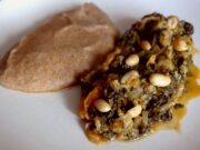 Épinards et chou aux cacahuètes – Ifisashi (Zambie)