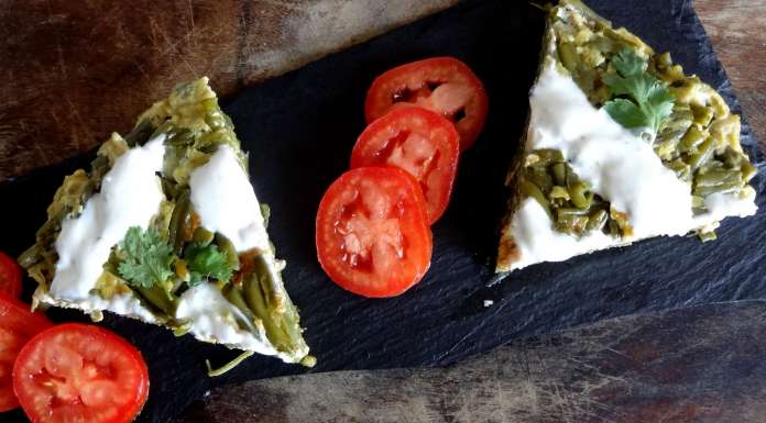omelette aux haricots verts