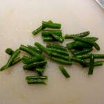Omelette aux haricots verts 3