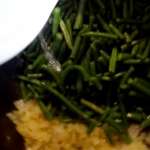Omelette aux haricots verts 4