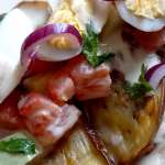 Sandwich aubergine oeuf 0