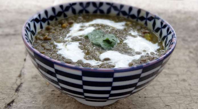 soupe aux lentilles vertes