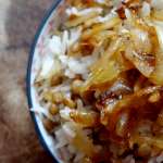 Riz et lentilles aux oignons 0