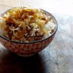 Riz et lentilles aux oignons