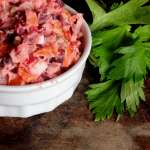 Salade de pommes de terre et betteraves
