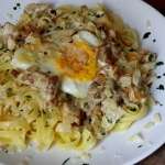 Tagliatelles girolles sauce crème à l&rsquo;amaretto 0