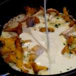 Tagliatelles girolles sauce crème à l&rsquo;amaretto 5