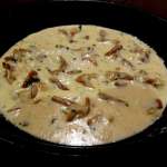 Tagliatelles girolles sauce crème à l&rsquo;amaretto 8